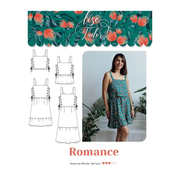\'Romance\' kjole og top symønster fra Lise Tailor